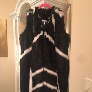 Faux fur vest